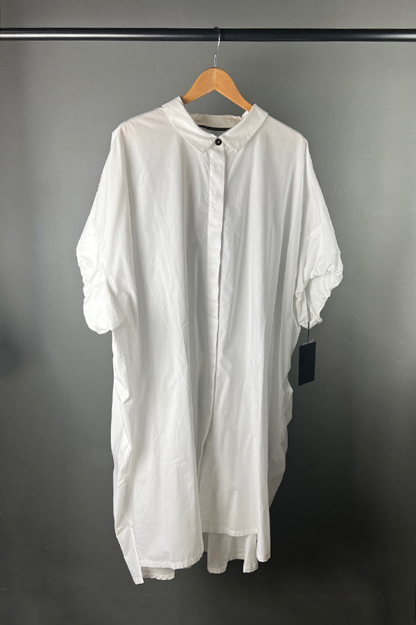 Moyuru Shirt Dress in White