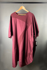 Moyuru Geometric Wine Colured Dress