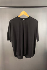 M.A. Dainty Black Scoop T-Shirt