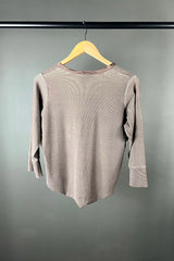 M.A. Dainty Blair Top in Mocha