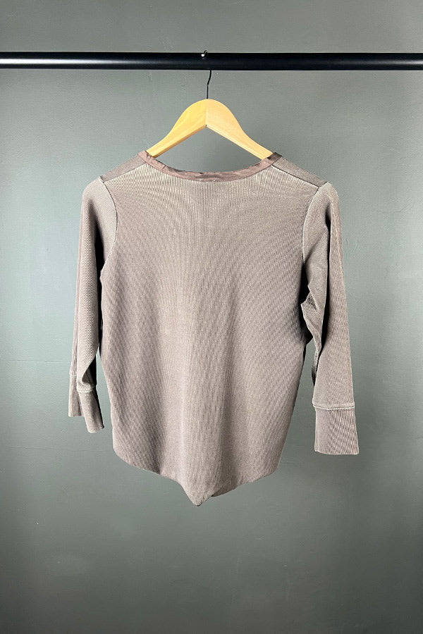 M.A. Dainty Blair Top in Mocha