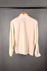 M.A. Danity Alley Whipped Cream Tie Silk Shirt