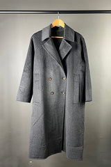 M.A. Dainty Charcoal Coolant Wool Coat