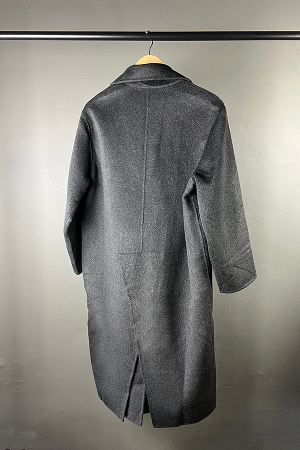 M.A. Dainty Charcoal Coolant Wool Coat