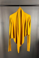 M.A. Dainty Mustard Wrap Soho Cardigan