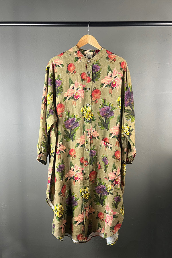 M A. Dainty Prue Botanist Print Shirt Dress