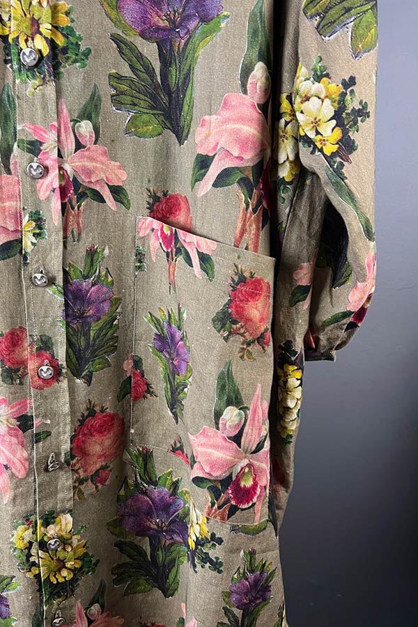 M A. Dainty Prue Botanist Print Shirt Dress