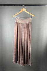 M.A. Dainty Silk Selma Skirt in Mocha