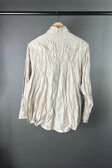 M A. Dainty Numbus Silk Beige Shirt