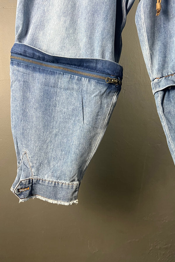 M.A. Dainty Soft Denim Trucker Pants