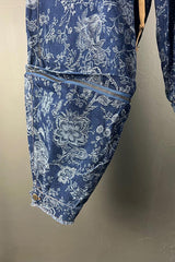 M.A. Dainty Floral Denim Trucker Jeans