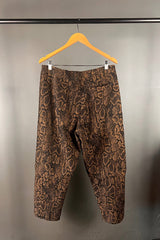 M.A. Dainty Trucker Pants with Brown Snake Skin Detail