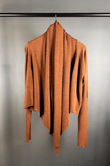 M.A. Dainty Tan Soho Merino Wrap Cardigan