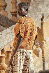 Mes Demoiselles Capria Ocre Knitted Top