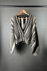 Mes Demoiselles Mika Music Score Knitted Cardigan