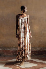 Mes Demoiselles Muse Silk Tie Dye Dress