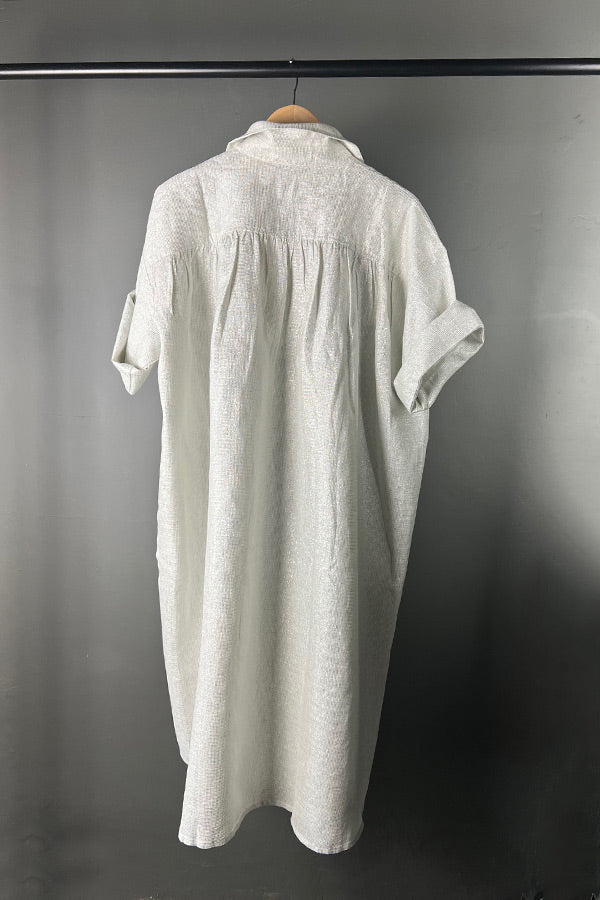 Mes Demoiselles Sunshine Silver Shirt Dress