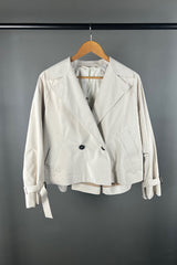 Max Mara. Weekend Boero Cropped Cream Raincoat