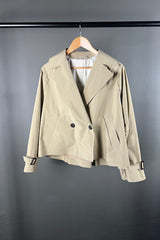 Max Mara. Weekend Boero Cropped Nude Raincoat