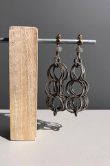 Monica Trevisi Multi Brass Loop Earrings