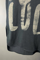 Moyuru Black Tank with Painted Off-White Ovals