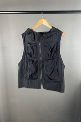 Moyuru Black Pocket Vest