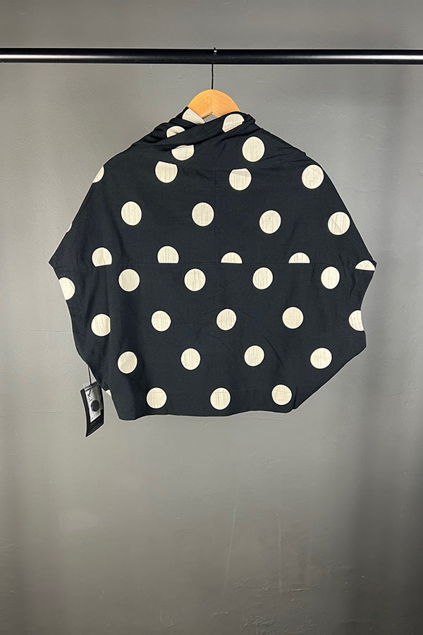 Moyuru Capped Sleeve Cropped Jacket Top