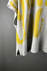 Moyuru Grey Tank with Painted Yellow Ovals
