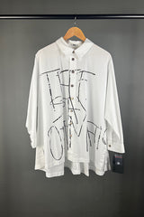 Moyuru White Shirt with Print