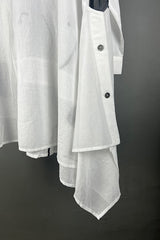 Moyuru White Shirt with Abstract Black Marks