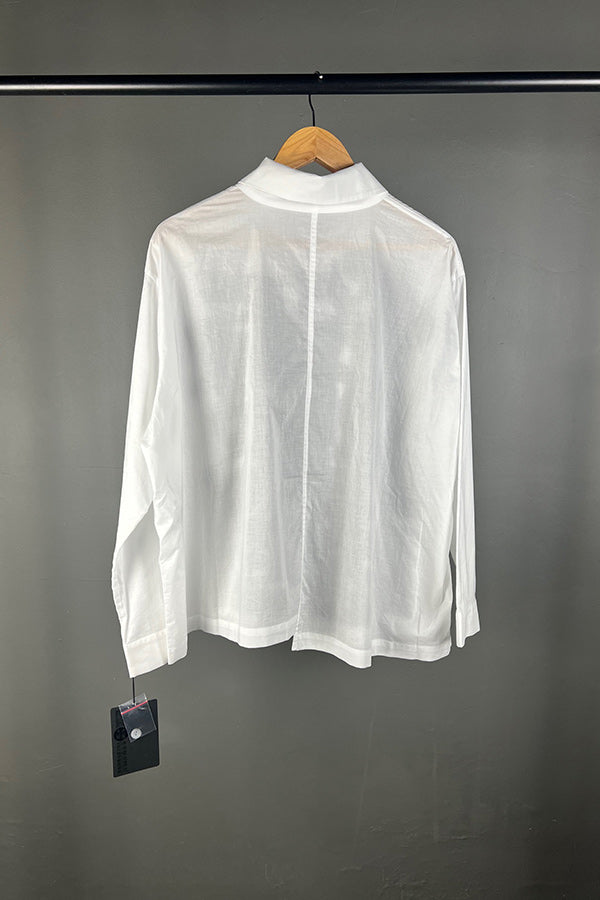 Moyuru Scribble Print White Shirt
