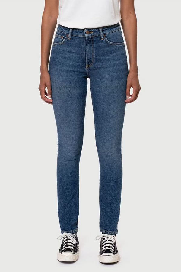 Nudie Jeans Mellow Mae Blue Mud | Aniseed Boutique – aniseed