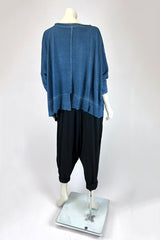 Moyuru Overdyed Indigo Cropped Knit