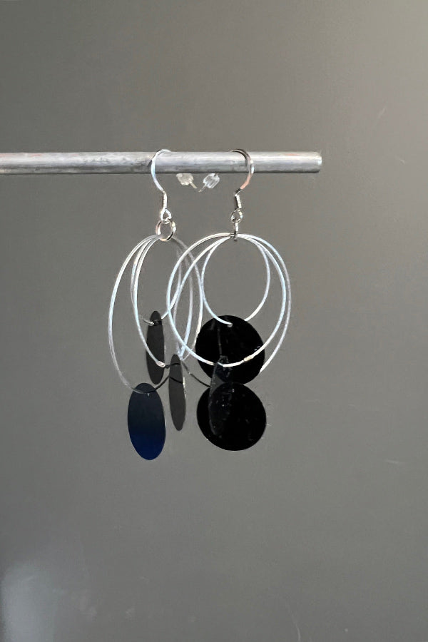 Rosalba Galati Black Circles and Hoops