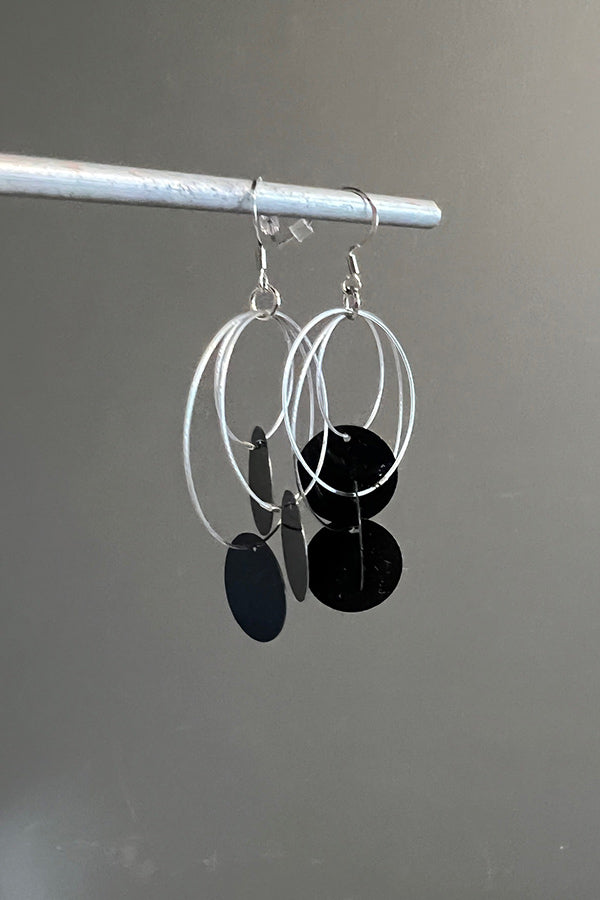 Rosalba Galati Black Circles and Hoops