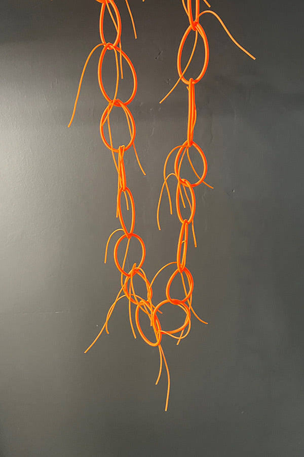 Rosalba Galati Fluro Orange PVC Necklace