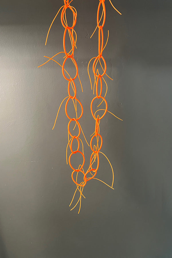 Rosalba Galati Fluro Orange PVC Necklace