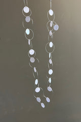 Rosalba Galati Multi-loop White Disc Necklace