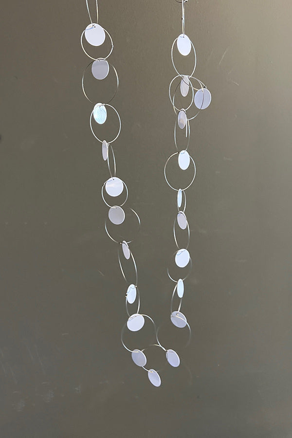 Rosalba Galati Multi-loop White Disc Necklace