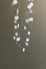 Rosalba Galati Multi-loop White Disc Necklace