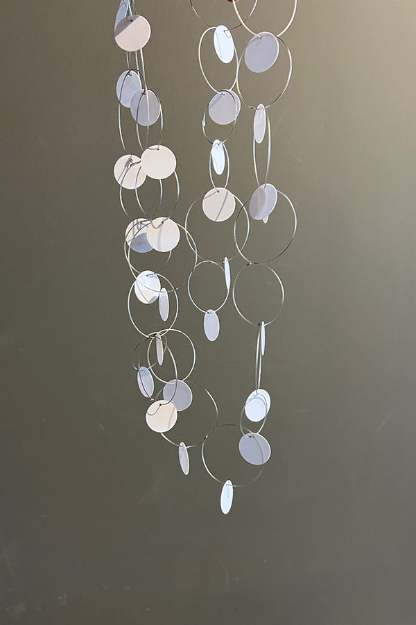 Rosalba Galati Multi-loop White Disc Necklace