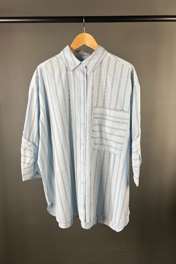 Rabens Saloner Oversized Bobbies Pyjama Shirt