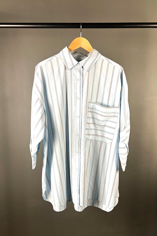 Rabens Saloner Oversized Bobbies Pyjama Shirt