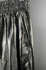 Rabens Saloner Metallic Olive Ottavia Skirt