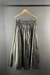 Rabens Saloner Metallic Olive Ottavia Skirt