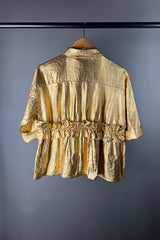 Rabens Saloner Paige Midas Gold Blouse