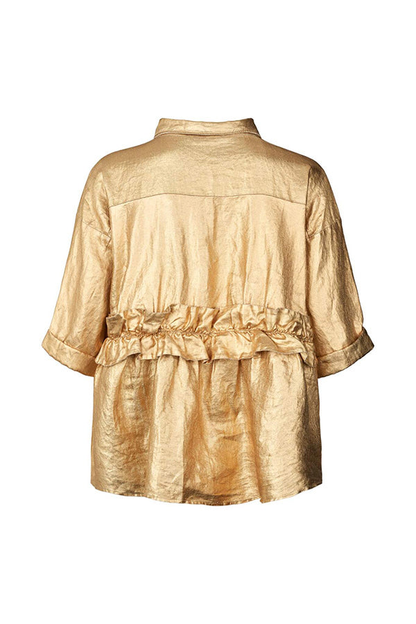 Rabens Saloner Paige Midas Gold Blouse