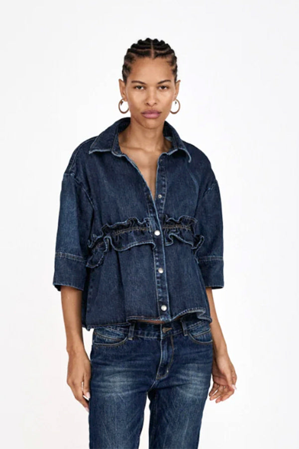 Rabens Saloner Paige Denim Shirt