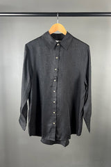 Rabens Saloner Rosali Black Patterned Shirt