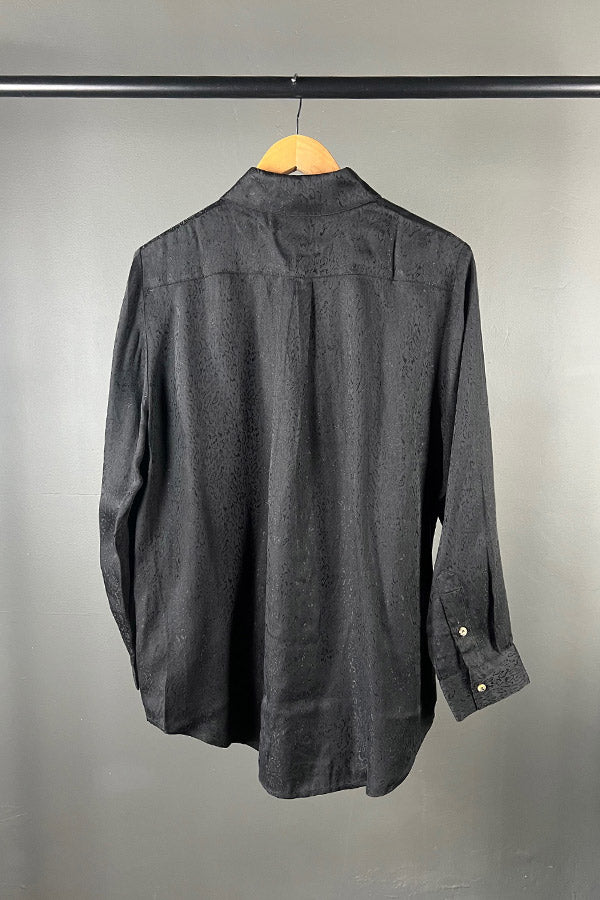 Rabens Saloner Rosali Black Patterned Shirt